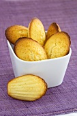 A bowl of madeleines