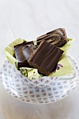Chocolate peppermint slices