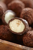 Chocolate nuts (close-up)