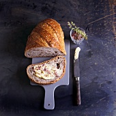 Walnut bread with butter