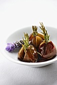 Figs with lavender and honey