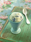 Vanilla ice cream with lavender