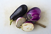 Variety of Types of Eggplants
