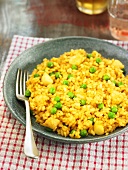 Rice with peas and squid (Spain)