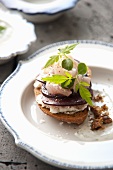 Crostini with trout