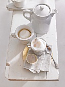 Cardamom coffee with milk foam
