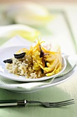 Olive rice with chicory