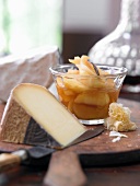 Quince compote and cheese platter