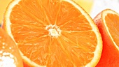 Halved oranges