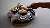 Red berry compote with meringue topping