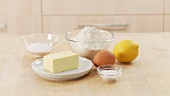 Ingredients for shortcrust pastry