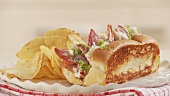 Lobster rolls with chips