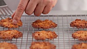 Florentines cooling on a wire rack