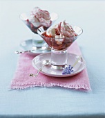 Strawberry dessert with vanilla and mascarpone cream