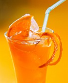 Refreshing orange cocktail