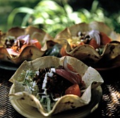 Tostadas with Ground Beef and Vegetables
