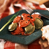 Spinach and Tomato Ravioli