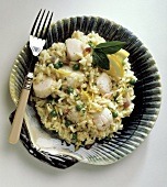 Rice with Scallops and Peas
