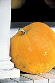 A Pumpkin on a Porch