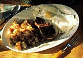 Steak and Fried Eggs with Home Fries