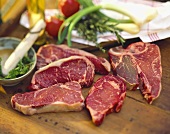 Assorted Cuts of Beef on a Table