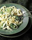 Fettuccine ai broccoletti (Fettuccine with broccoli and cheese)