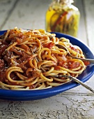 Spaghetti al pomodoro (Spaghetti with tomato sauce, Italy)