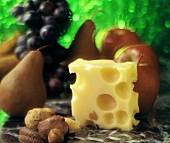 Swiss Cheese with Fruit and Nuts