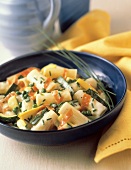 Ziti with Vegetables in a Cream Sauce