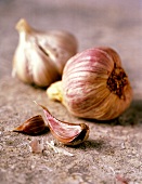 Two Garlic Bulbs with Two Garlic Cloves
