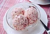 A Bowl of Strawberry Ice Cream