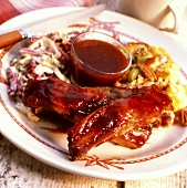 Beef Ribs with barbecue Sauce