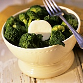 Broccoli Crowns with Butter Pat
