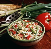 Bohnengemüse mit Mais und Paprika (Succotash)