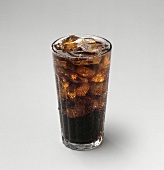 A Glass of Cola with Ice