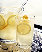 A Glass and Pitcher of Lemonade