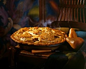 Pear Pie with Pastry Leaf Top