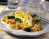 Chicken Breast with Rice and Broccoli