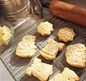 Holiday Cookies on a Cooling Rack