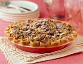 Sourcream Apple Pie with Walnuts