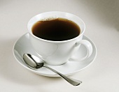 Kaffee in der Tasse mit Bläschen