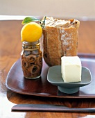 Still Life with Anchovies, Lemon, Bread and Butter