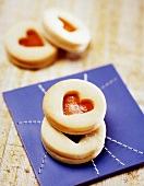 Heart Cookies with Apricot Filling