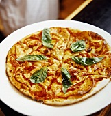 Pizza with Tomato and Basil