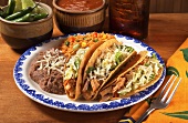 Tacos mit Hähnchenfüllung (Mexiko)