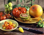 Assorted Types of Red, Yellow and Green Tomatoes