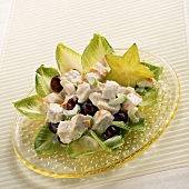 Chicken salad with grapes and celery