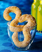 Number Shaped Pretzels with Cinnamon Sugar