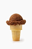 A Chocolate Ice Cream Cone
