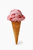 A Strawberry Ice Cream Cone